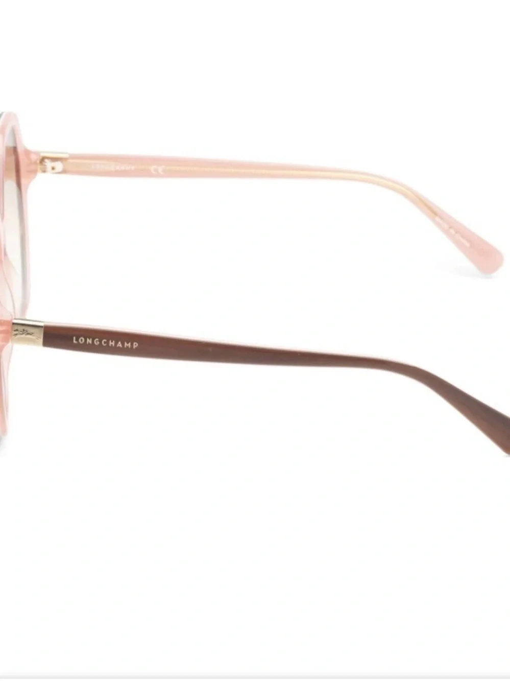 Longchamp LO707S 208 (Havana/Rose) Geometric/Hexagonal Sunglasses 58-15-140 NWOT